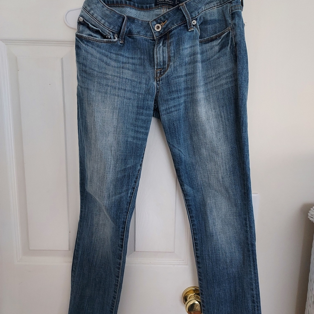 Lucky Brand Women's Jeans Lolita Skinny 6/28 Blue Medium Wash Denim Low Rise